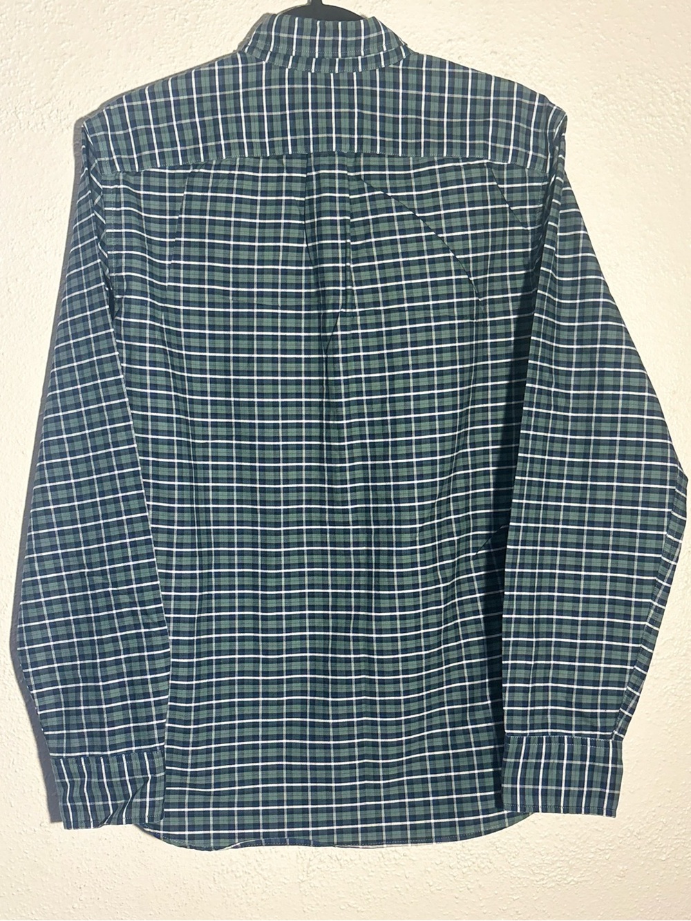 J Crew Shirt Men Medium Green Plaid Flex Oxford Slim Fit Long Sleeve Preppy - Picture 2 of 5